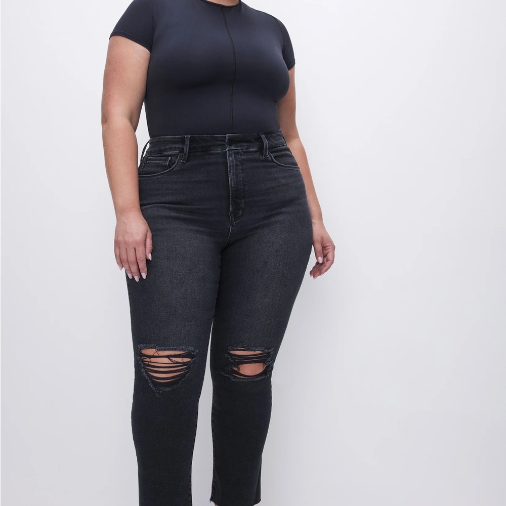 Good American Good Legs Straight Leg Denim